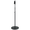 Gator Frameworks 07 0020 Deluxe 12 Round Base Mic Stand | Ağır Yuvarlak Tabanlı Mikrofon Standı